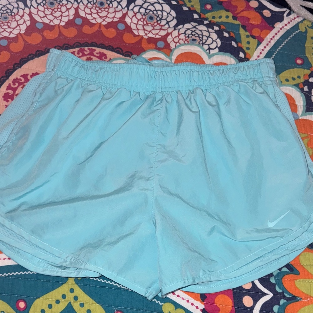 Nike Women's Sky Blue Athletic Shorts